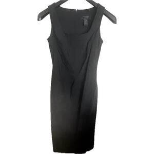 Express Stretch Sleeveless Stretch Vintage Bodycon Dress Black LBD Size 1/2
